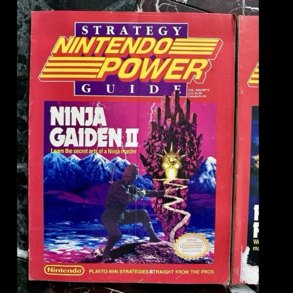 1990 NINTENDO POWER STRATEGY GUIDES NES VOL 15 17 19 FINAL FANTASY NINJA GAIDEN